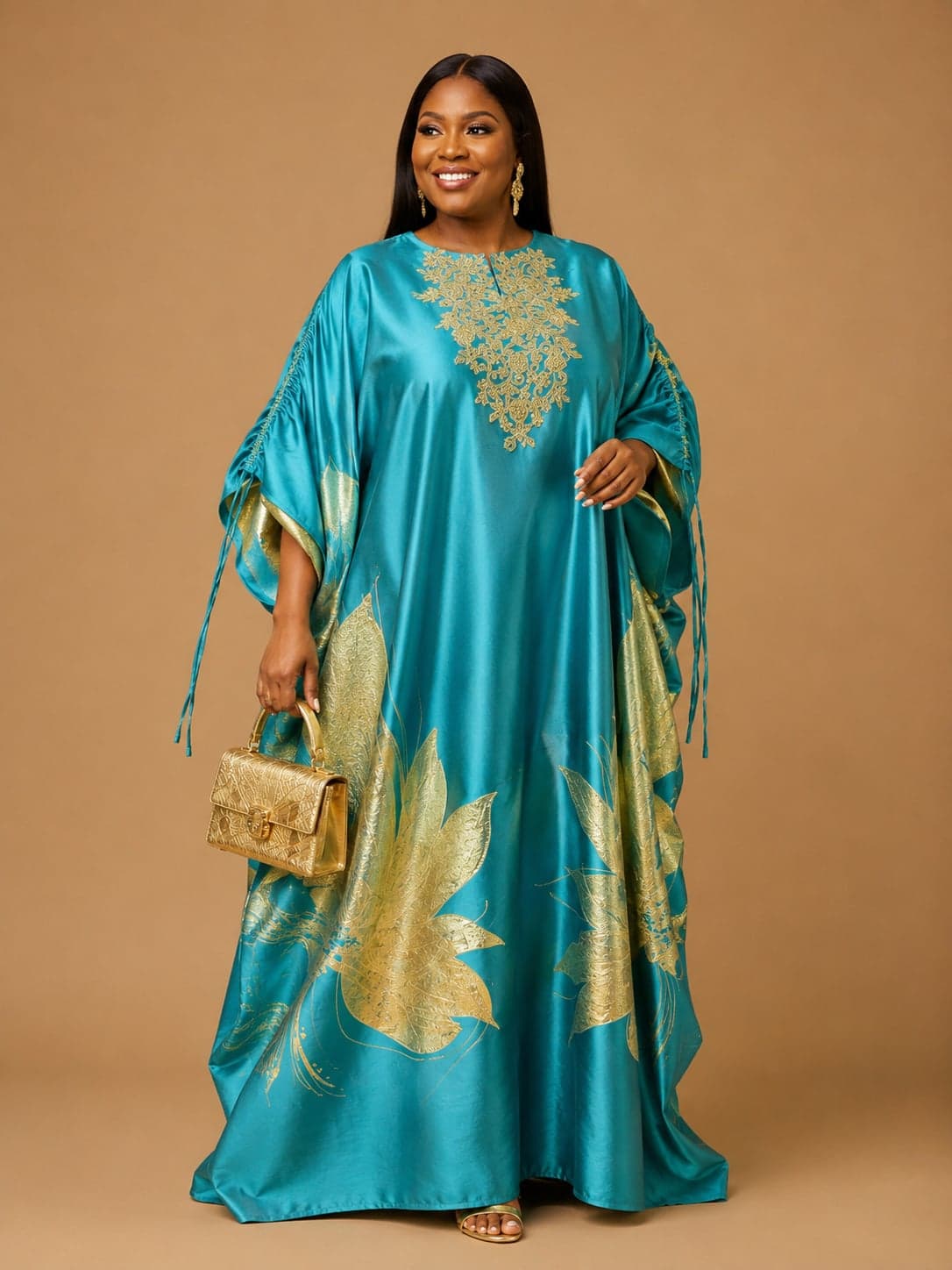 Regal Turquoise Luxury Kaftan — 2
