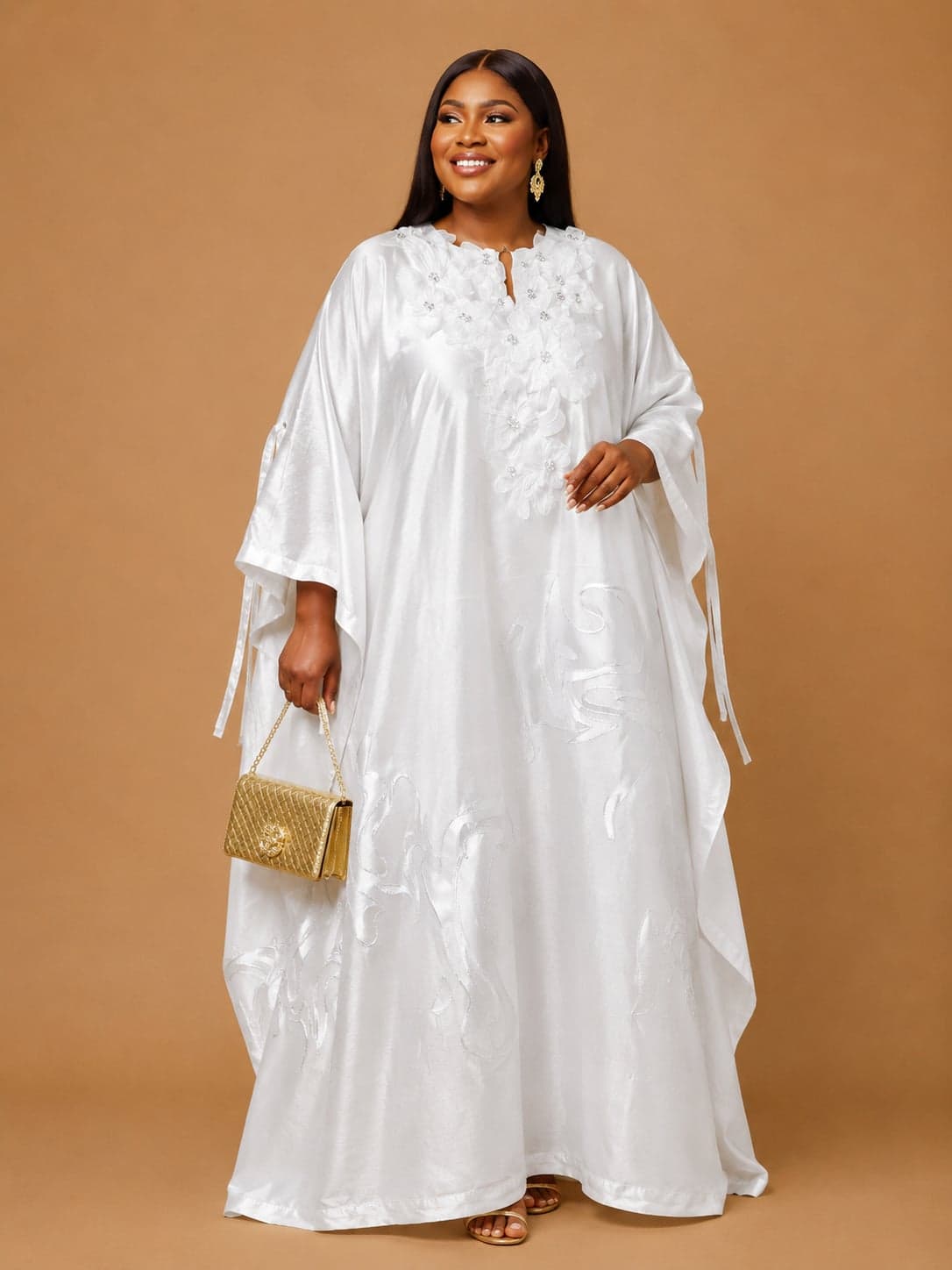 Regal Turquoise Luxury Kaftan