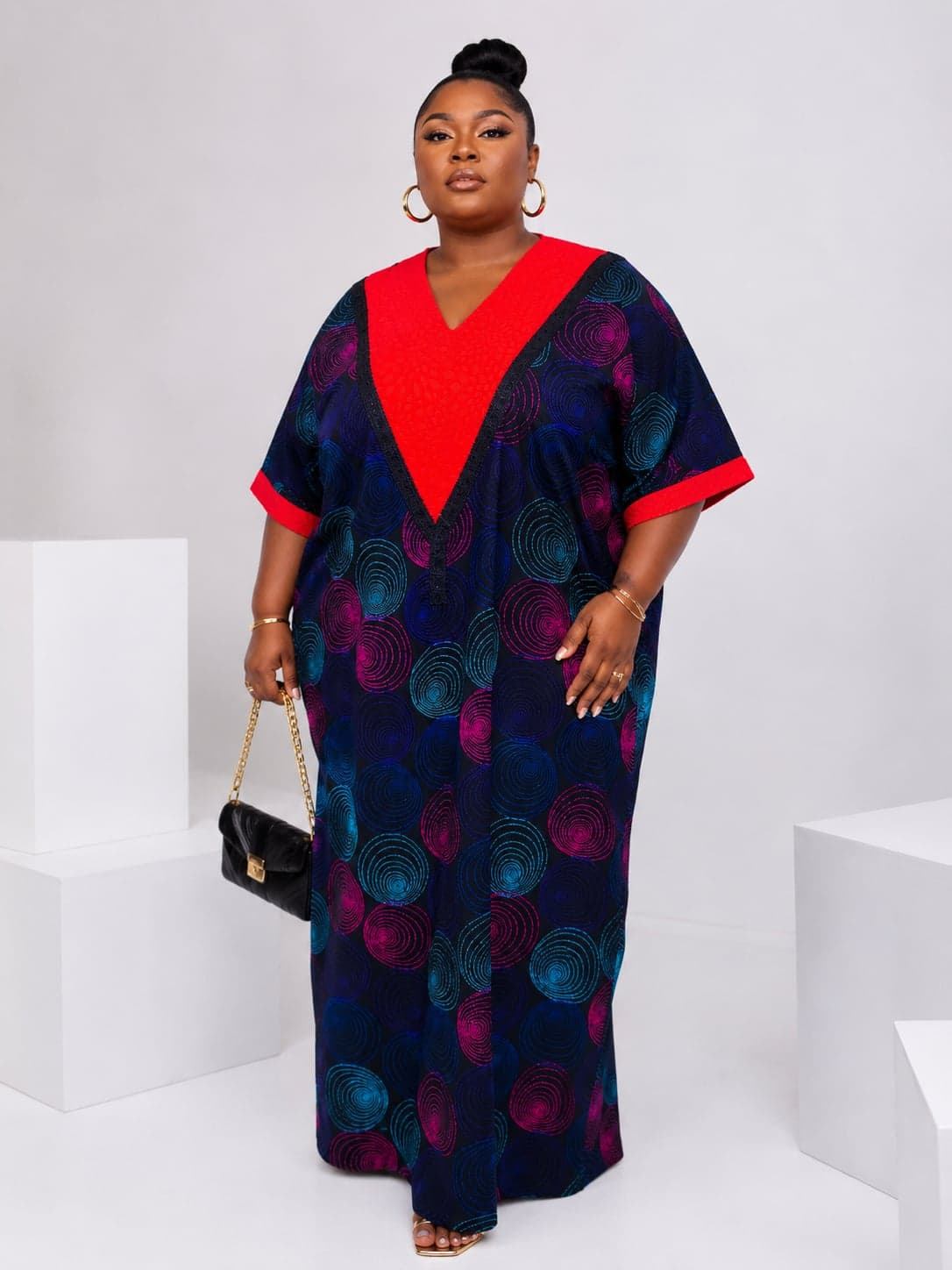 Colorful Ankara Kaftan – Long & Short Designs