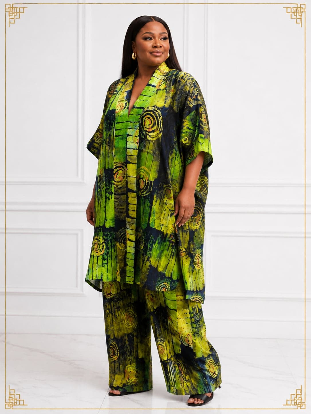 Abstract Two-Piece Kaftan — 2