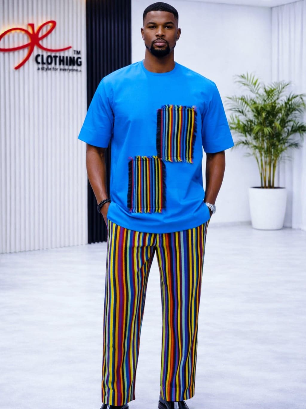 Light Yellow with Multicolor Accents — 2