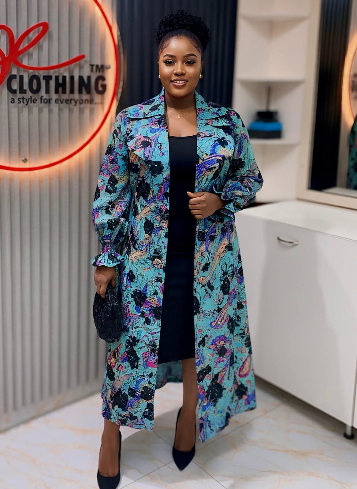 Printed Chiffon Jacket